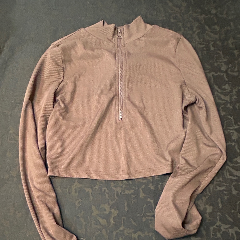 Brown Long Sleeve Top